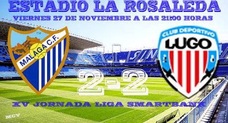 MALAGA CF 2-2 CD LUGO MALAGA CF 2-2 CD LUGO