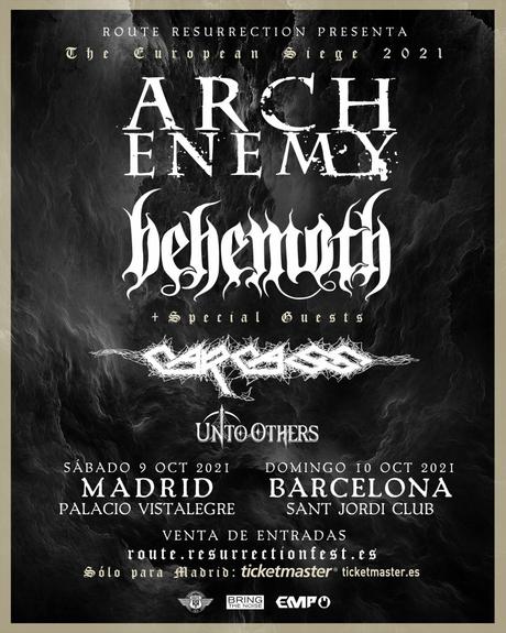 Arch Enemy y Behemoth, en Madrid y Barcelona en octubre de 2021