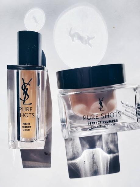 Pure Shots de YSL: Night Reboot Serum y Perfect Plumper.