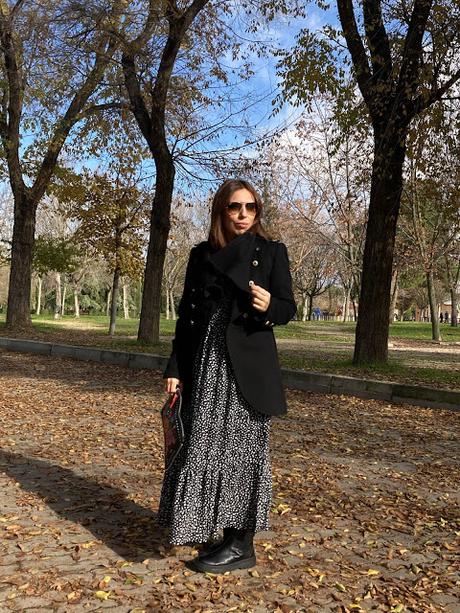 VESTIDO MIDI + ABRIGO.- VESTIDO MIDI + ABRIGO.-