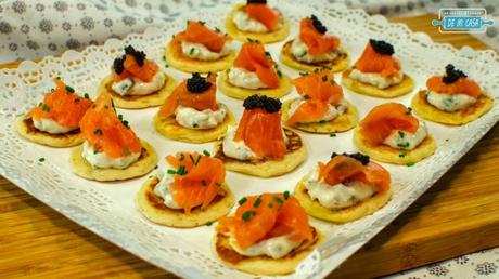 Blinis de Salmon Ahumado