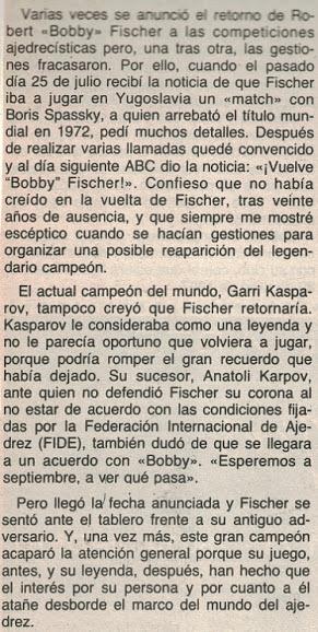 El baúl de los recuerdos (45) - El retorno del Jedi... del AJEDREZ (21)