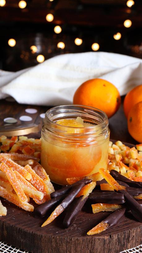 Naranja Confitada naranja confitada cascaritas escarchada abrillantada