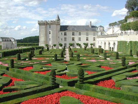 Hermosos Jardines del Castillo de Villandry en Francia