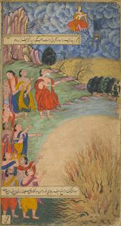 El enfrentamiento entre Vasishtha y Vishwamitra. El enfrentamiento entre Vasishtha y Vishwamitra.