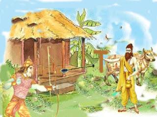 El enfrentamiento entre Vasishtha y Vishwamitra. El enfrentamiento entre Vasishtha y Vishwamitra.