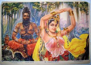 El enfrentamiento entre Vasishtha y Vishwamitra. El enfrentamiento entre Vasishtha y Vishwamitra.