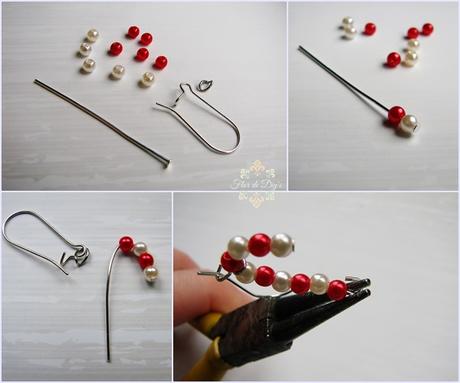 DIY: Pendientes navideños con abalorios