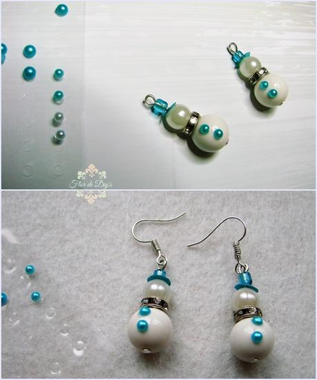 DIY: Pendientes navideños con abalorios