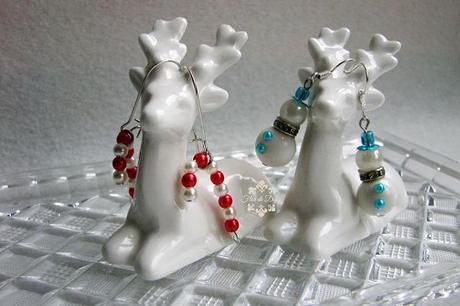 DIY: Pendientes navideños con abalorios