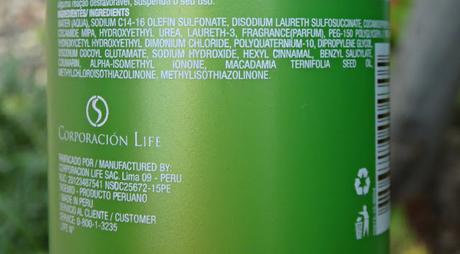 Champú de macadamia de Be Naturals