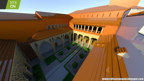 Minecrafteate en Minecraft RTX, Nº33: Réplica del Palacio de la Aljafería, Zaragoza, España.