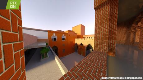 Minecrafteate en Minecraft RTX, Nº33: Réplica del Palacio de la Aljafería, Zaragoza, España.