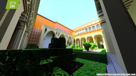 Minecrafteate en Minecraft RTX, Nº33: Réplica del Palacio de la Aljafería, Zaragoza, España.