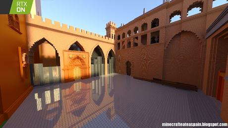 Minecrafteate en Minecraft RTX, Nº33: Réplica del Palacio de la Aljafería, Zaragoza, España.