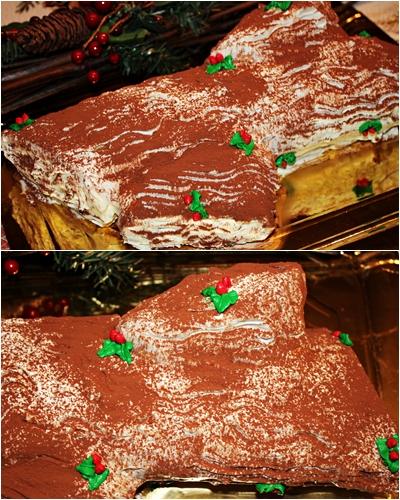 TRONCO DE NAVIDAD DE TIRAMISÚ