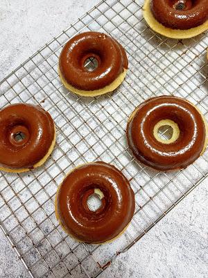 Donuts de naranja y chocolate - Sin leche, sin huevo y sin soja