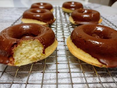Donuts de naranja y chocolate - Sin leche, sin huevo y sin soja