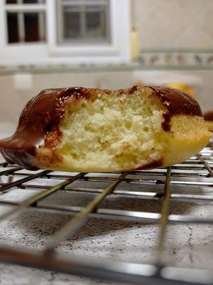 Donuts de naranja y chocolate - Sin leche, sin huevo y sin soja