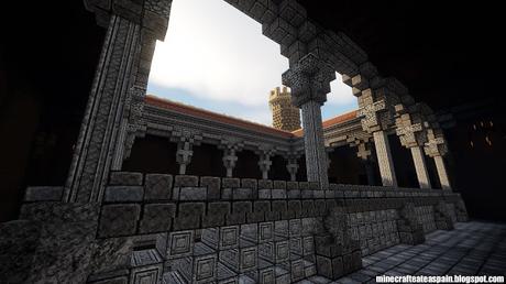 Réplica Minecraft del Castillo de Manzanares el Real, Madrid, España.