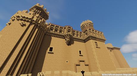 Réplica Minecraft del Castillo de Manzanares el Real, Madrid, España.