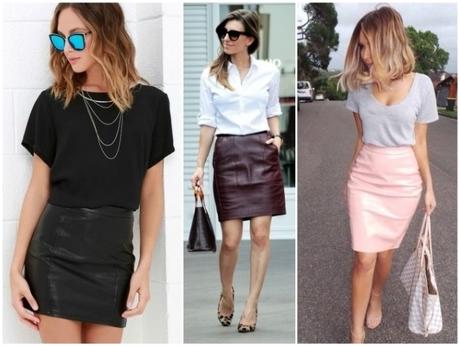 Outfit Con Falda Pegada Corta