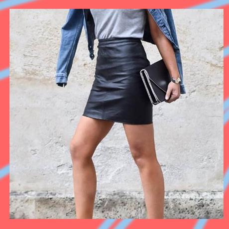 Outfit Con Falda Pegada Corta