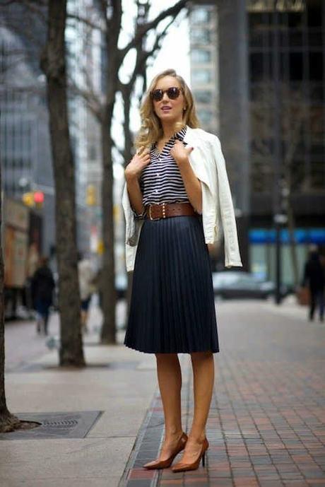 Outfit Con Falda Pegada Corta