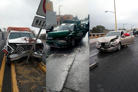 Lluvia y frío causan múltiples accidentes en San Luis Potosí