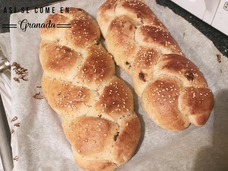 Pan de Shabat o pan trenzado sin gluten