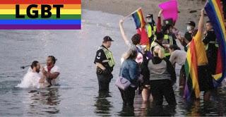 Pastor atacado por  activistas LGBT durante un bautismos en Canadá