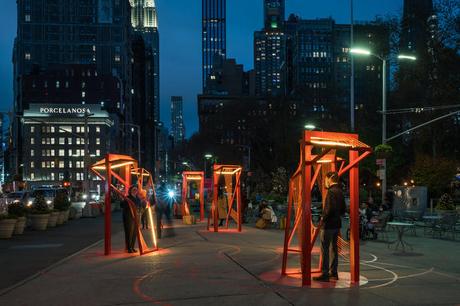“Point of action”, la instalación urbana frente al Flatiron que propone nuevos espacios interactivos al aire libre.