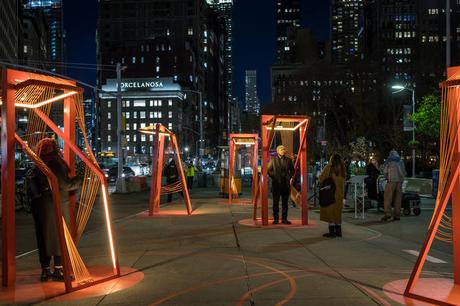 “Point of action”, la instalación urbana frente al Flatiron que propone nuevos espacios interactivos al aire libre.