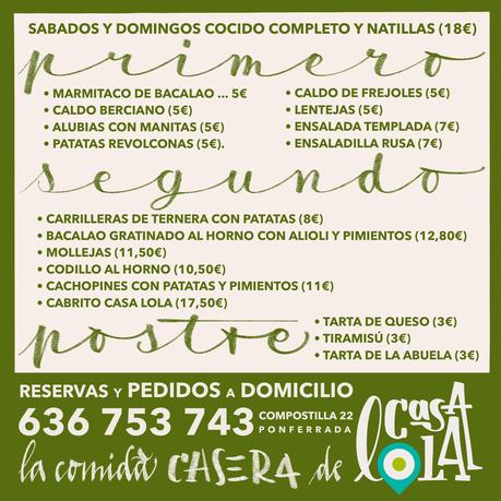 Casa Lola, comida casera en el Poblado de Compostilla