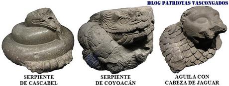 esculturas animales aztecas divinos deidades mexicas