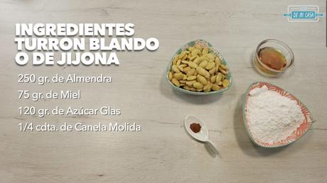 🎄TURRÓN BLANDO de Almendras CASERO🎄Turrón de Jijona ¡DELICIOSO! 🧈🤪🍨 Recetas de Navidad 5/24 Ingredientes Turrón Blando o de Jijona