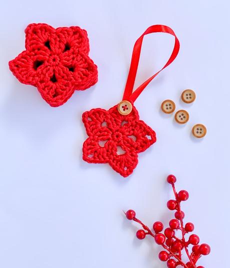 DIY: Estrella de navidad de ganchillo