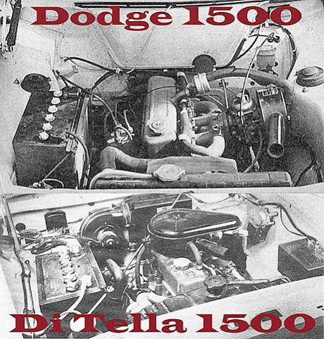 El motor del Dodge 1500 no era el mismo del Di Tella 1500 El motor del Dodge 1500 no era el mismo del Di Tella 1500