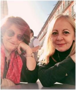 Luisa María Benito y Maudy Ventosa