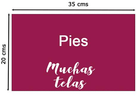 patrón de los pies para disfraz de león