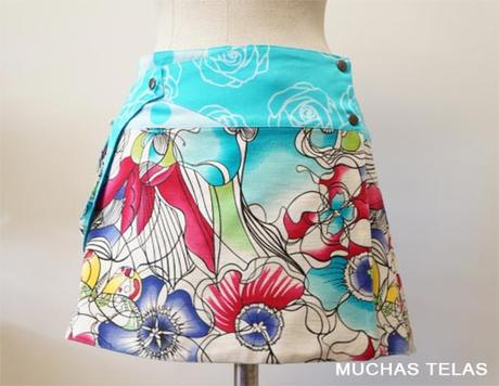 Falda pareo reversible