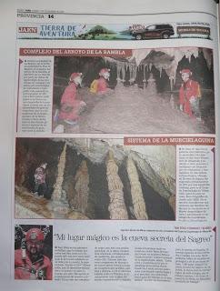 Extenso reportaje sobre Espeleología Extenso reportaje sobre Espeleología