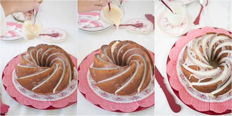 Bundt Cake de turrón de chocolate blanco