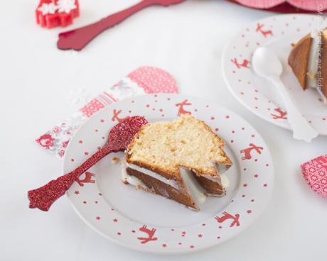Bundt Cake de turrón de chocolate blanco