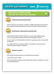 Las recetas de IOMA ahora son electrónicas Las recetas de IOMA ahora son electrónicas