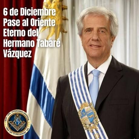 Fallece Maestro Masón y ex Presidente del Uruguay, Tabaré Vázquez