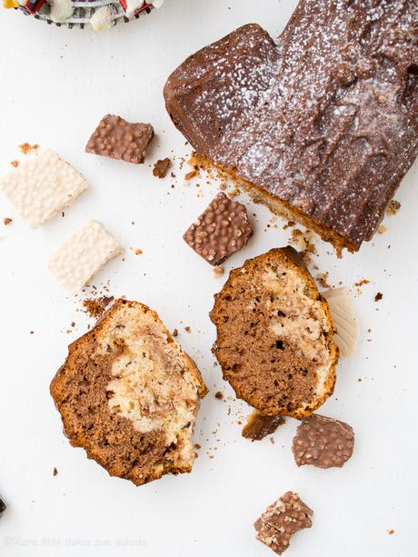 Bizcocho de turrón de dos chocolate Bizcocho de turrón de dos chocolate