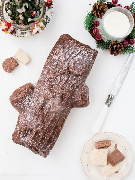 Bizcocho de turrón de dos chocolate Bizcocho de turrón de dos chocolate