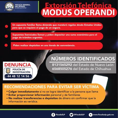 Alerta por fraudes telefónicos en SLP durante estas épocas decembrinas Alerta por fraudes telefónicos en SLP durante estas épocas decembrinas