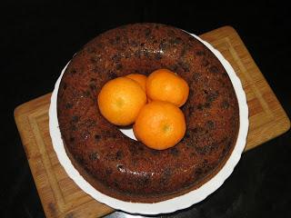 BIZCOCHO DE MANDARINA Y CHOCOLATE